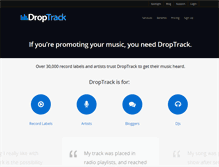 Tablet Screenshot of droptrack.com